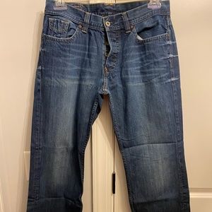 Vintage - Lucky Brand Jeans - Waist 34 - Short Inseam - Style # 7M10117